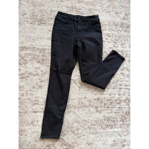 Athleta Women's High Rise Zip Fly Skinny Ankle Denim Jeans Black Size 2